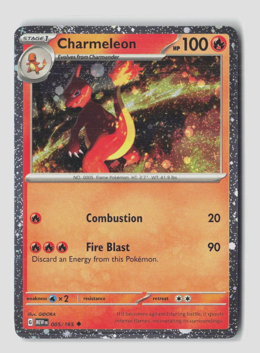 Pokemon 2023 Scarlet & Violet 151 Charmeleon #5/165 Cosmos Holo