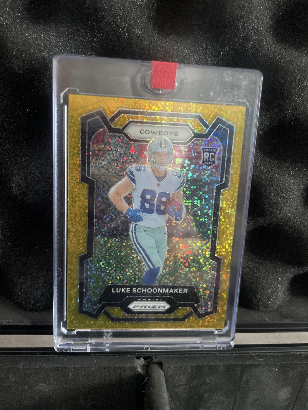 2023 Panini Prizm Rookie Gold Sparkle Prizm 24/24 Bookend Luke Schoonmaker #325