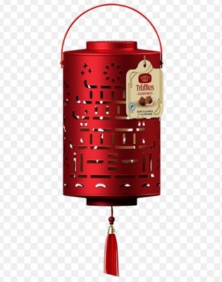 Truffettes de France Lunar New Year Lantern Truffle Assortment, 7 oz, 3 ct Red