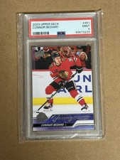 Upper Deck 2023-24 Young Guns Rookie Connor Bedard #451 PSA 9