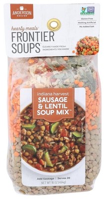Hearty Soup Mix Indiana Harvest Sausage Lentil 16 Ounce, Vegetable Bean Stew