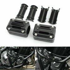 22mm 25mm 28mm Motorrad Engine Sturzbügel Schieberegler Schwarz F4