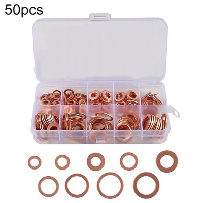#ad Sump Washer Flat Ring Seal Automotive Repair High Hardness Red Copper Material AU $15.25