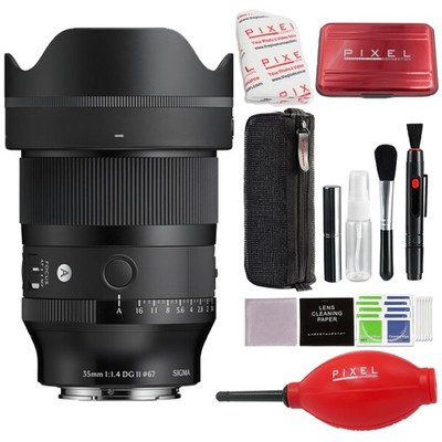 Sigma 35mm f/1.4 DG II Art Lens for Sony E w/ Advanced Accessory Bundle (304965)