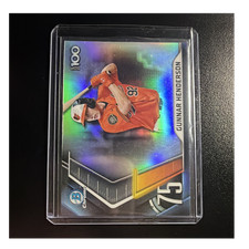 Topps 2022 Bowman Chrome Top 100 Gunnar Henderson #BTP-75 Baltimore Orioles