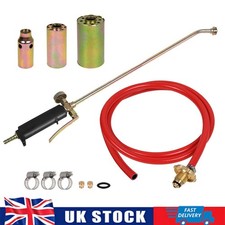Long Arm Torch Burner Propane Butane Gas Blow Roofers Brazing Set 3 Burner +Hose