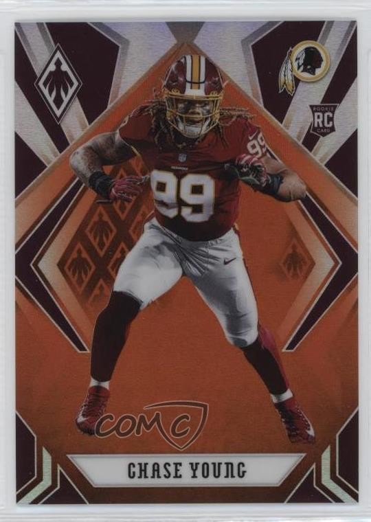 2020 Panini Phoenix Rookies Orange 14/99 Chase Young #112 w6g