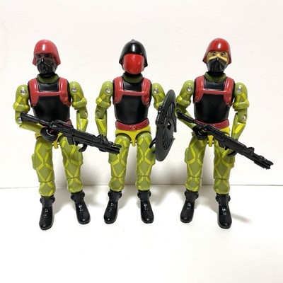GI Joe Black Major Python Cobra Commander + Troopers Exclusive Custom Set