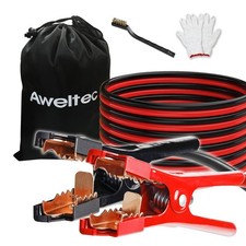 AWELTEC Jumper Cables 4 Gauge 25FT Car Battery Booster -40℉ to 140℉ Heavy Duty