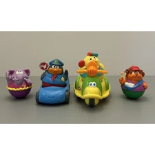 PLAYSKOOL Weebles Wobble Animals Scooter Trike and Car Chunky Toy 2003 Vtg. READ