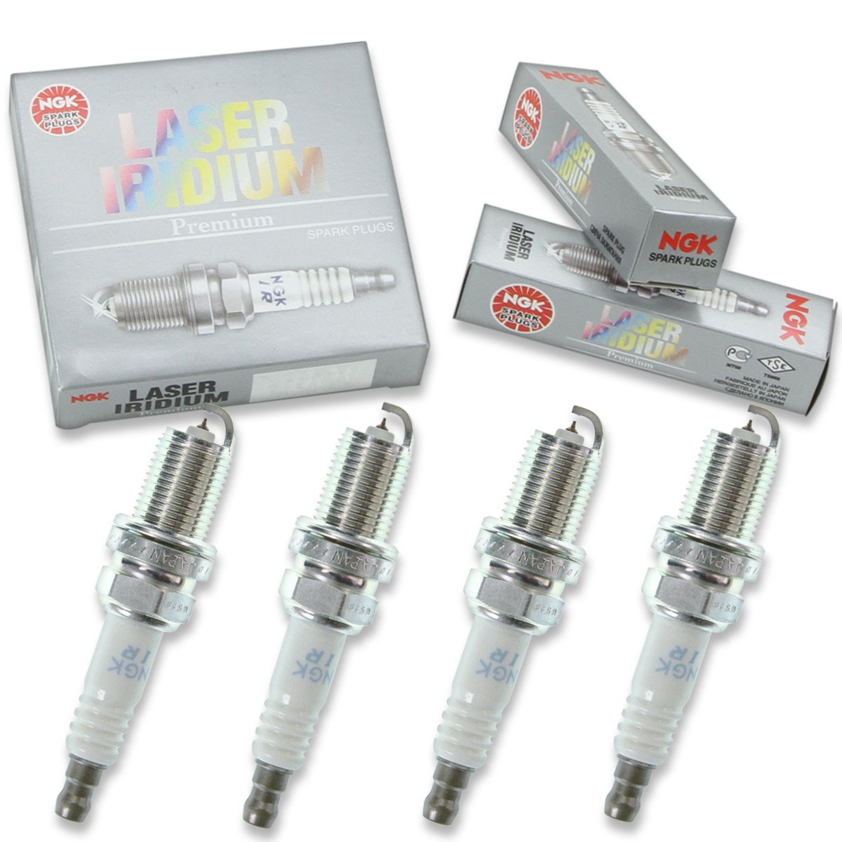 4 pcs NGK Laser Iridium Spark Plugs for 2001-2004 Mercedes-Benz SLK230 2.3L yo