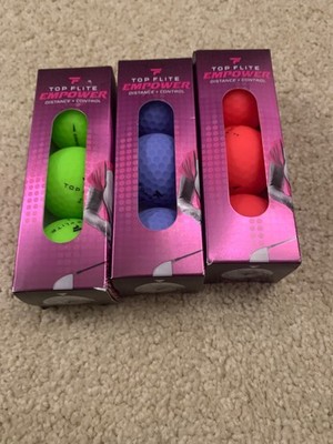 Lot of 3 TOP FLITE Womens 2022 Empower Matte Multi Color Golf Balls NEW