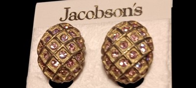 Vintage Stone Pink Topaz R.J. Graziano Earrings Natural Topaz Genuine Stone