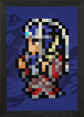 FF X Pixel Sprite Gerahmtes Wandbild Poster Leinwanddruck Bild
