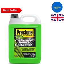 5L Quick Drying Windscreen Washer Fluid with Streak-Free Formula for All Seasons