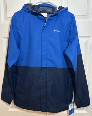 Columbia Youth Hikebound II Jacket Rain/Wind Blue NWT Size XL $65 MSRP