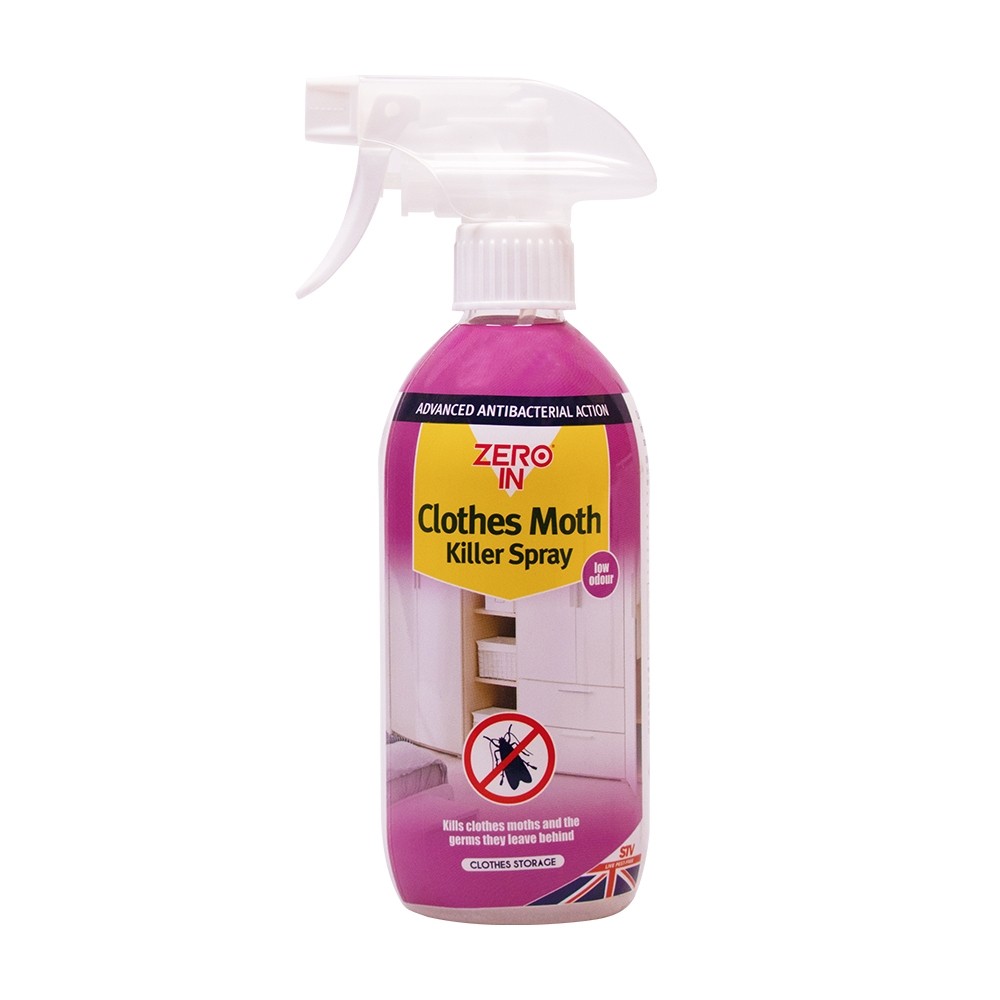 Zero In Clothes Moth Killer Larvae & Eggs Killer Spray Solvent Free 500ml - Image 3