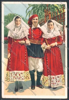 Sassari Osilo Costumi FG postcard ZF7600