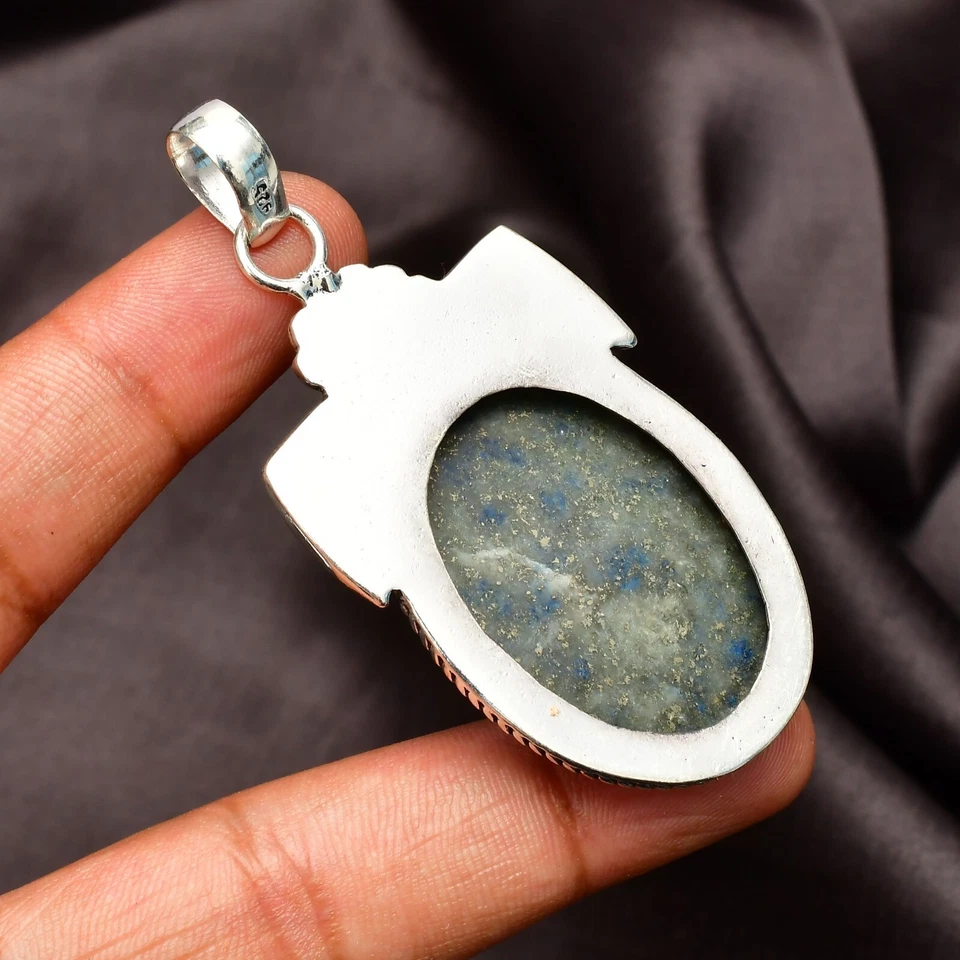 Ciondolo gioiello in argento sterling 925 fatto a mano con pietra preziosa... - Immagine 4 di 4