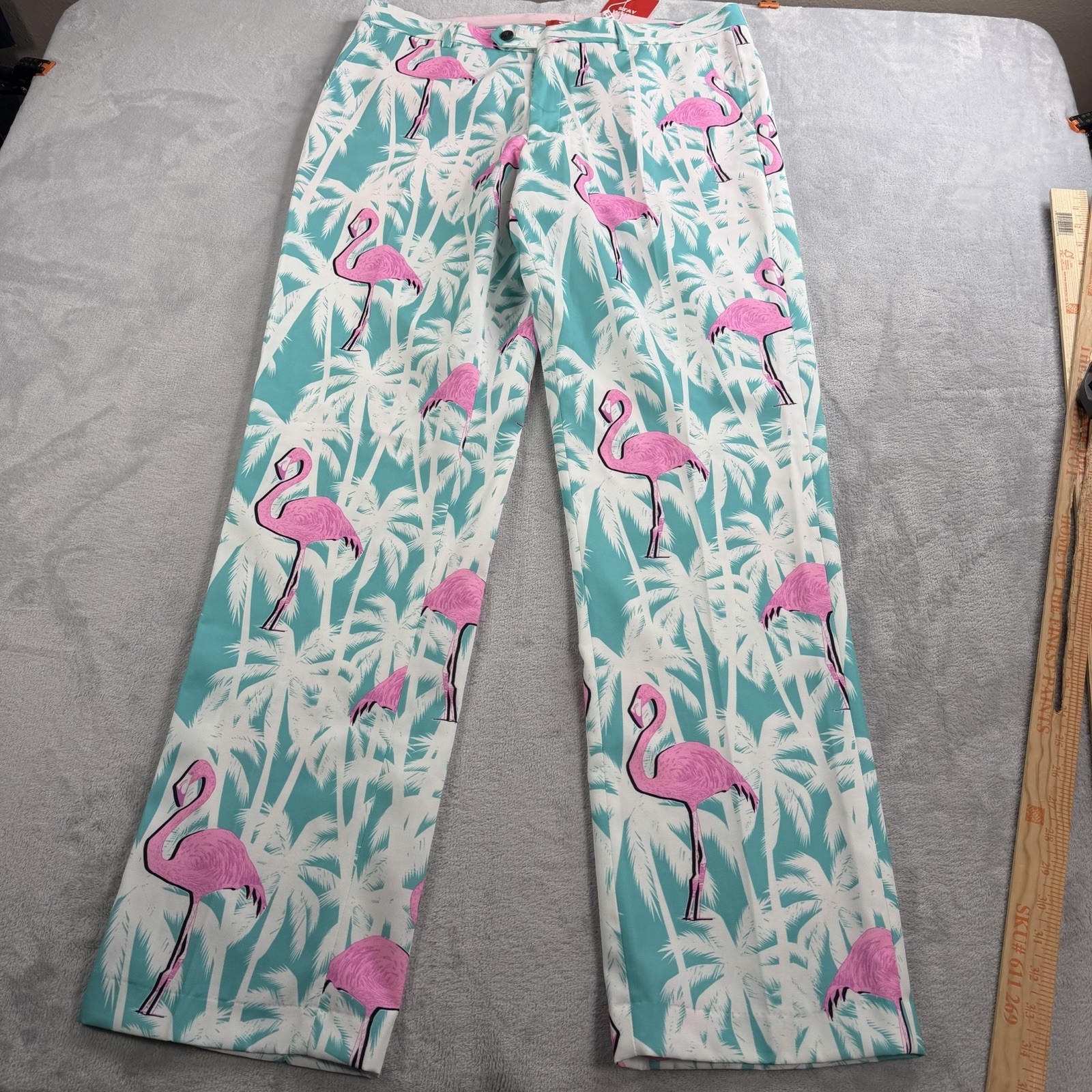 Nuevo Shinesty El Flamenco Tropical Flamenco Vestido Pantalones Para Hombre 34x33 Estampado AOP