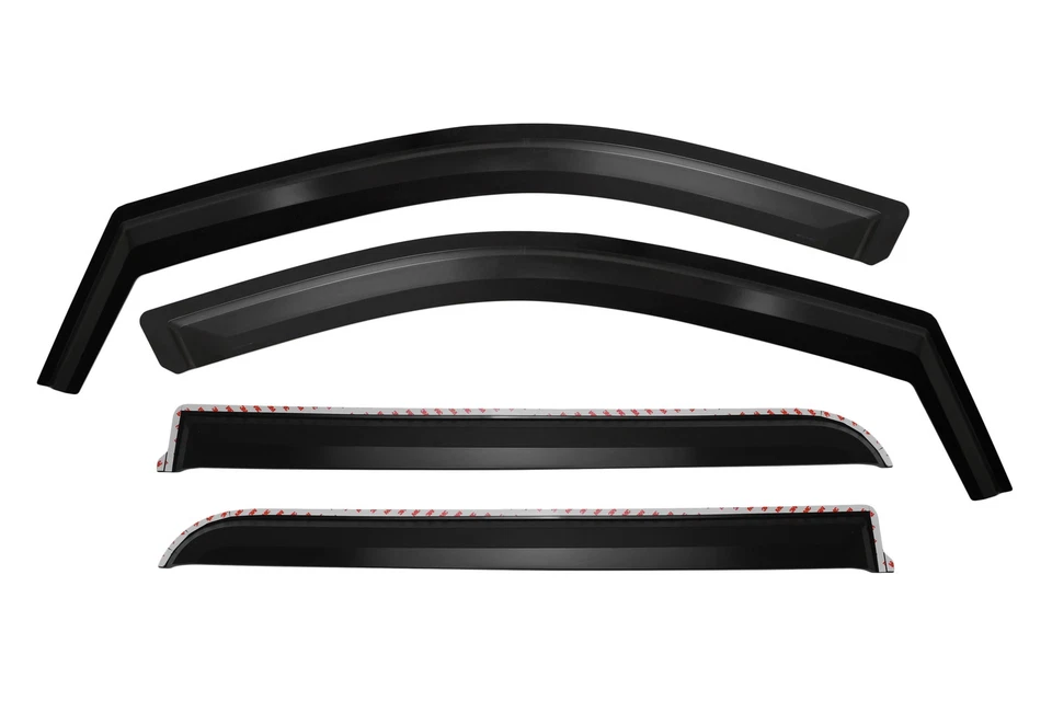 For Jeep Gladiator 20-25 Window Visors In-Channel Element Matte Black Front & Foto 2 de 4