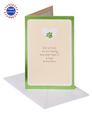 Pet Sympathy Card Our Animals Are Family American Greetings vehicle auto OEM