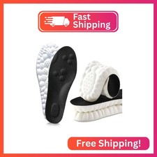 2 Pair 4D Cloud Technology Insole Super Soft Comfort Insoles U-Shape Memory Fo