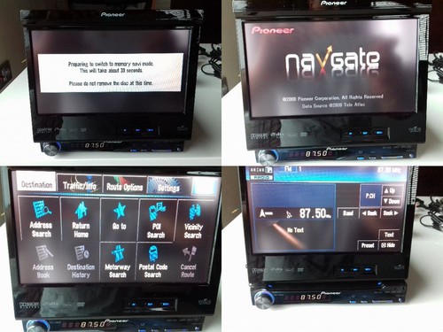 Pioneer AVIC-X3II GPS Navigazione DVD Touchscreen RDS Radio Telecamera Posteriore - Foto 4 di 6