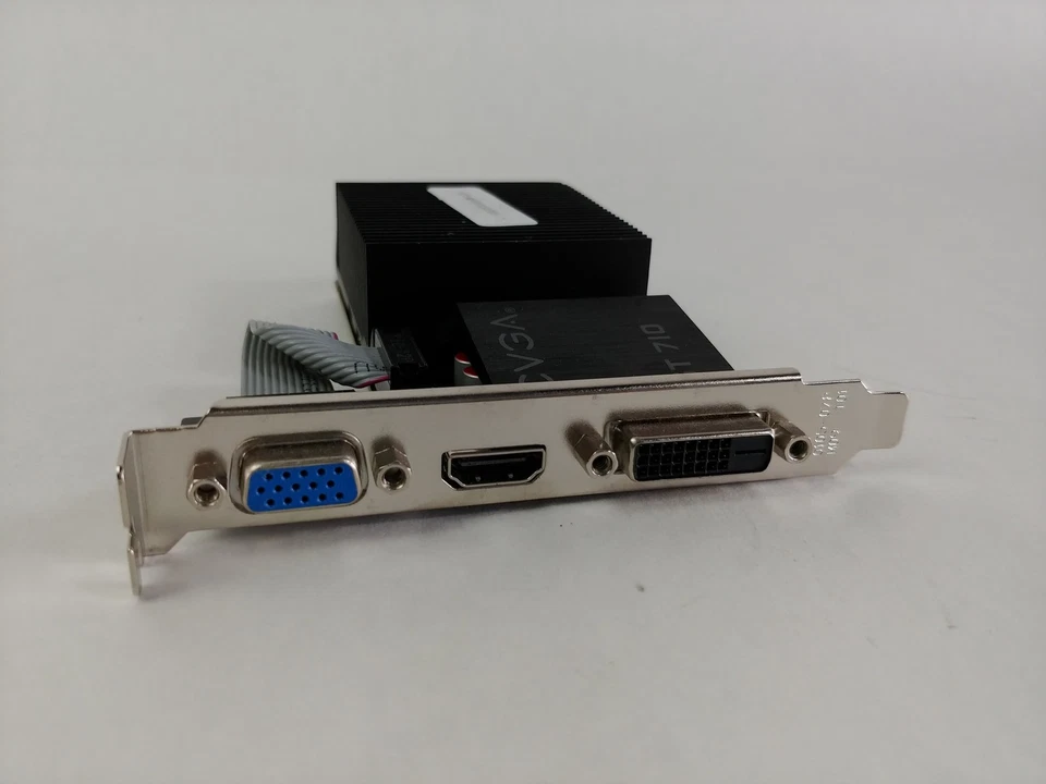 Lot of 2 EVGA Nvidia GeForce GT 710 2 GB DDR3 PCI Express x8 Desktop Video Card - Image 2 of 3