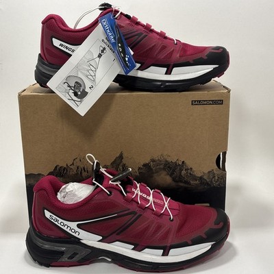 Salomon Womens 7.5 Wings Pro 2 Trail Running Shoes Sangria Black White 392439
