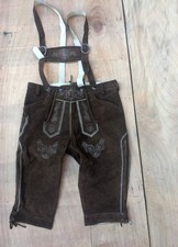 Lederhosen Each Leder XXL 58 , Oktoberfest, Leather Shorts, Brown