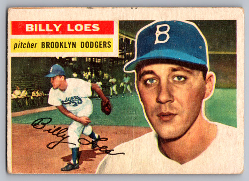 Billy Loes #270 1956 Topps card