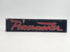 Vintage Powermaster Metal Sign Industrial Garage Equipment Advertising Shop Wall