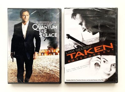 James Bond 007, 2 New DVDs, Quantum of Solace, Daniel Craig & TAKEN, Liam Neeson