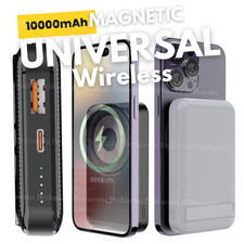 10000mAh Universal Wireless Charger Magnetic Power Bank For iPhone 16 15 14 13 8