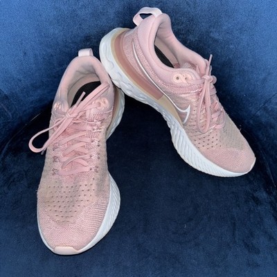 Nike React Infinity Run Flyknit 2 Women 9.5 Shoe Pink CT2423 600 Check Pictures