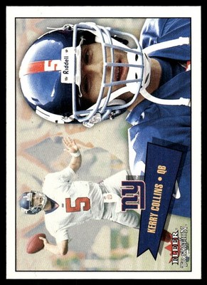 Kerry Collins 2001 Fleer Tradition #105 Giants NFL READ FREE SHIP AutographDen