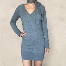 French Connection Gray Wool Sweater Dress size Medium