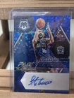 2022-23 Panini Mosaic Autographs Fast Break Peja Stojakovic Blue Prizm /25 (AU)