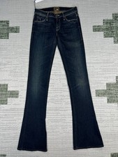 Mother The Runaway Jaded Jeans Womens 25 Blue Denim Cotton Bootcut Leg 26x33 New