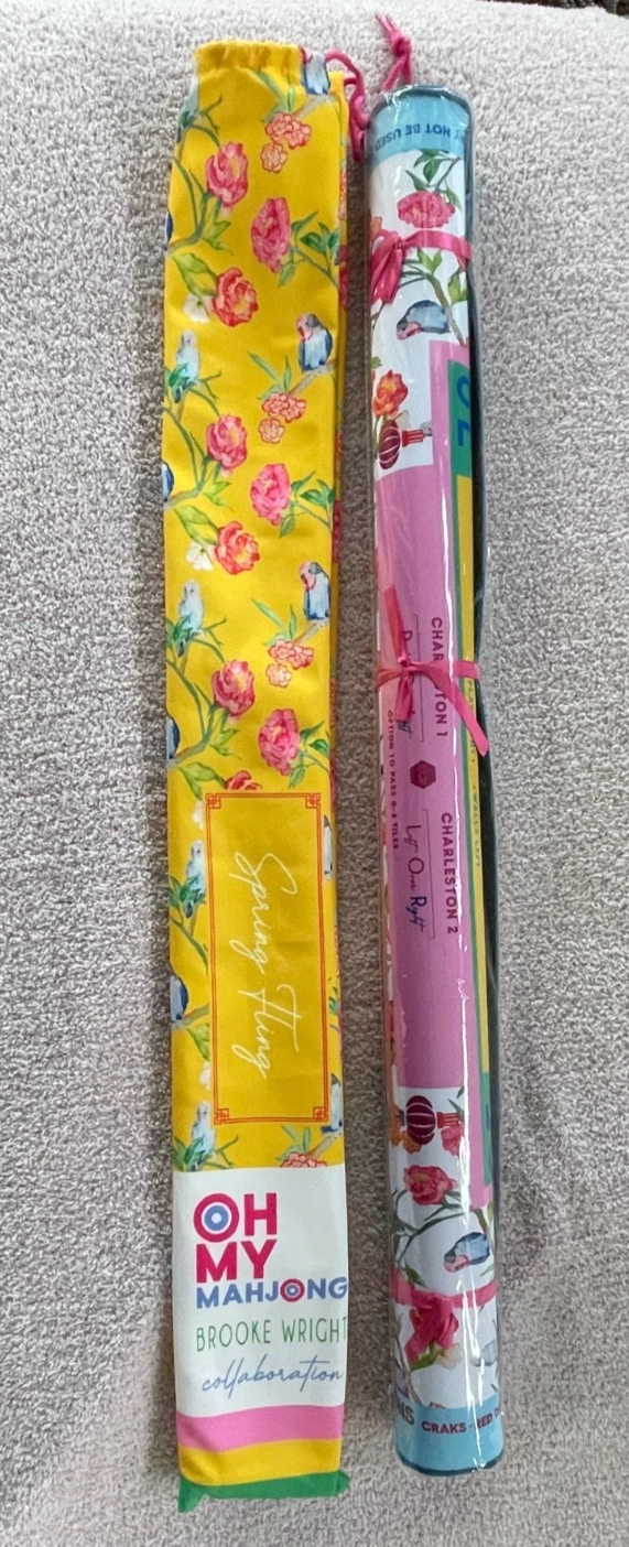 Oh My Mahjong Spring Fling Brook Wright Mahjong Mat