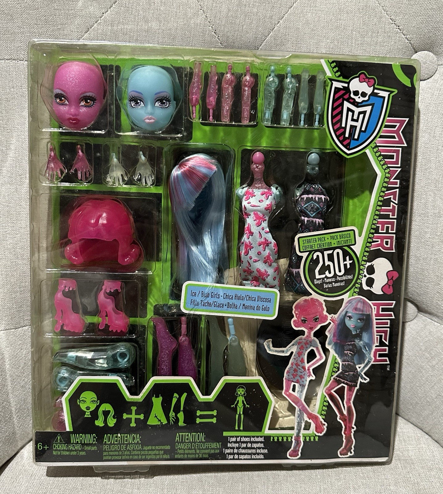Mattel 2012 - Monster High Doll G1 Create A Monster - ICE & BLOB GIRLS - In Box