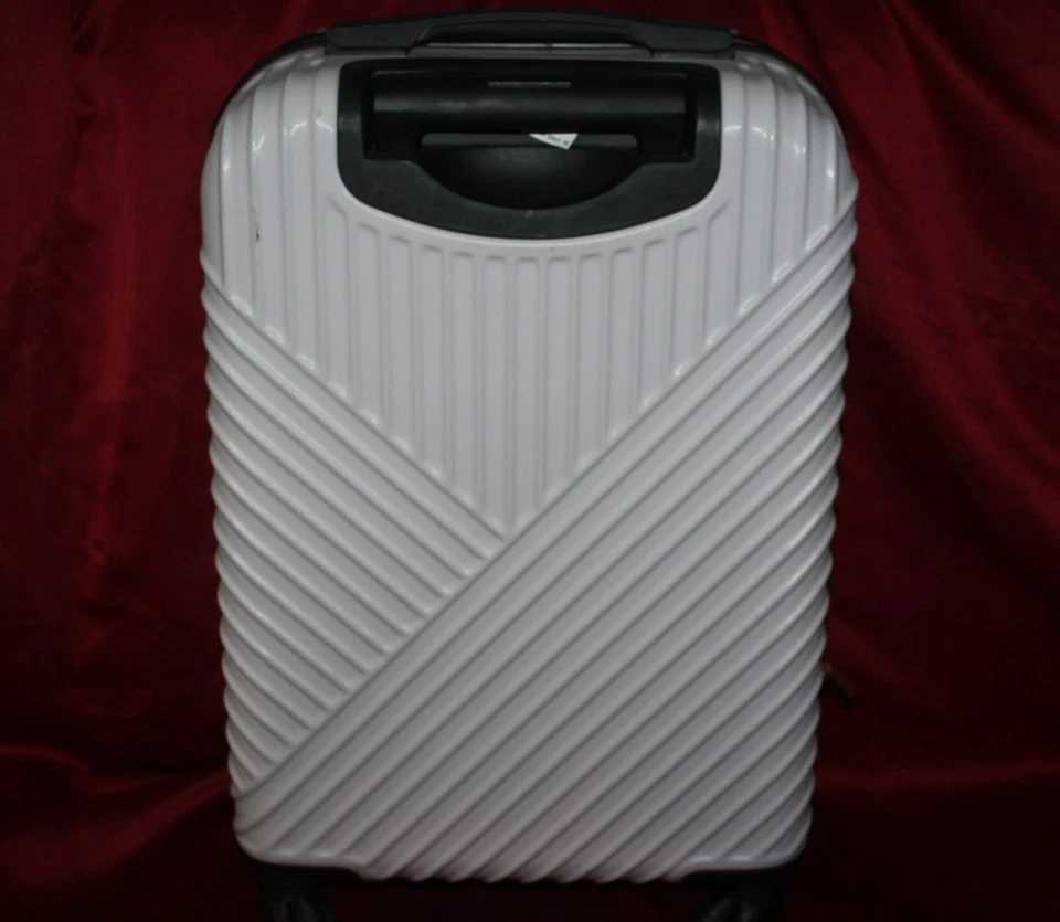 Equipaje de mano Rachel Ray Rachel Roy 20" lado duro rueda giratoria blanco Foto 3 de 4