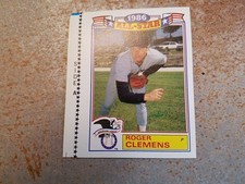 Roger Clemens Boston Red Sox 1986 Topps All-Star Game FADED RED BACK PROOF