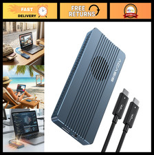 40Gbps M.2 NVMe SSD Enclosure with Cooling Fan, Thunderbolt 4/3  USB Compatible