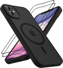 for Iphone 11 Case with Magsafe, Magnetic Phone Case with Screen Protector, Tran