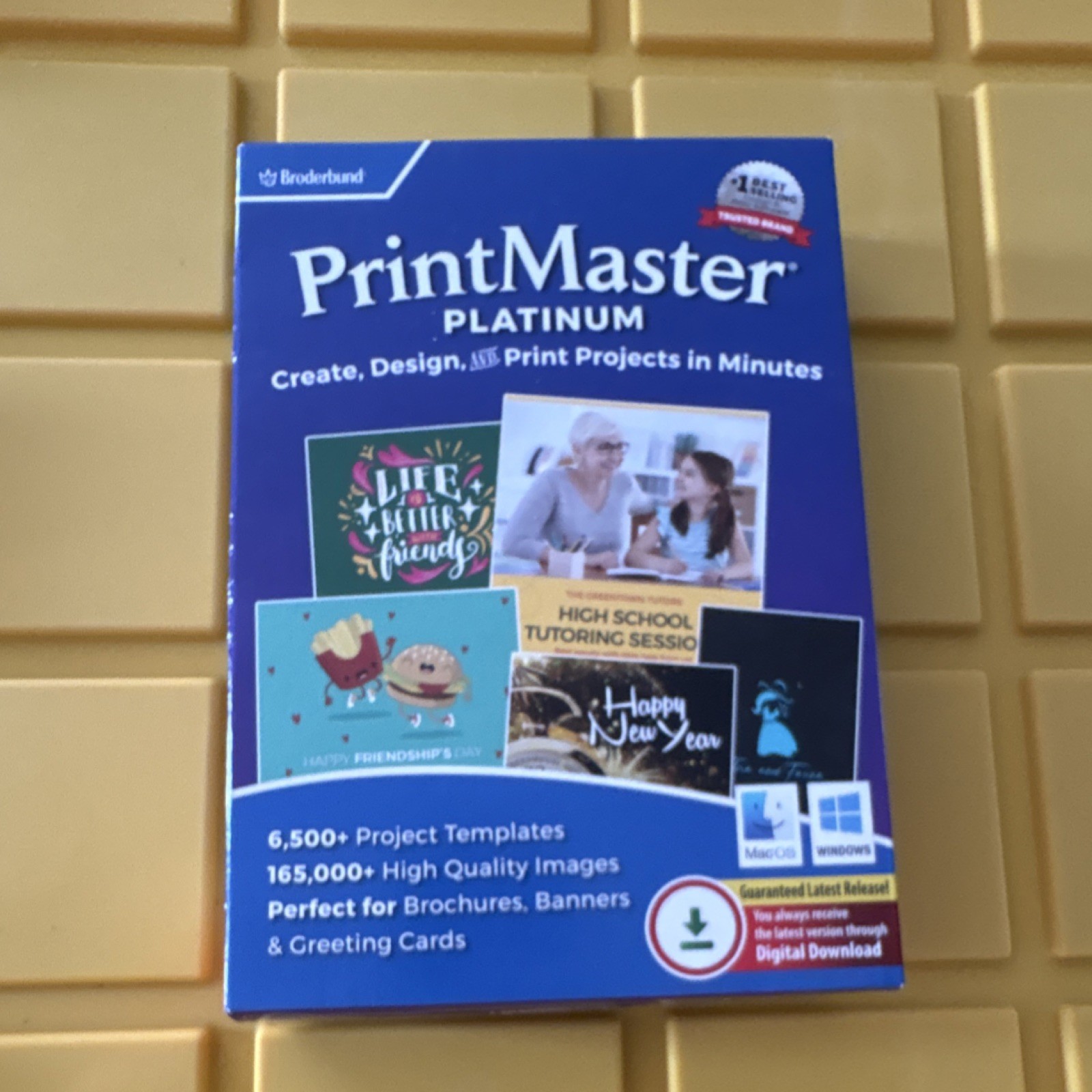 Broderbund PrintMaster Platinum Desktop Publishing Software Digital ...