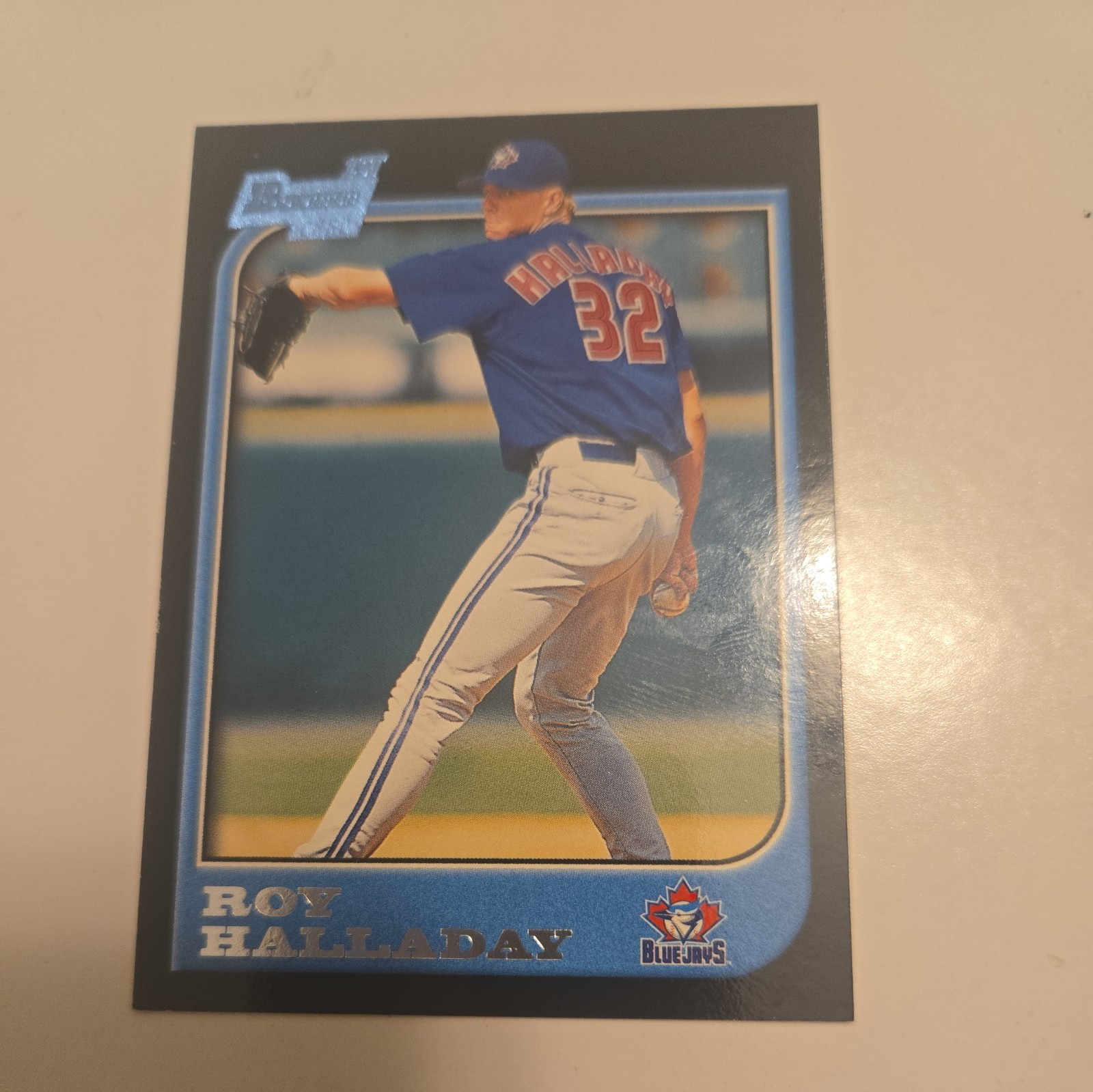 Roy Halladay 1997 Bowman 1st Bowman RC Card #308 Toronto Blue Jays HOF Mint.