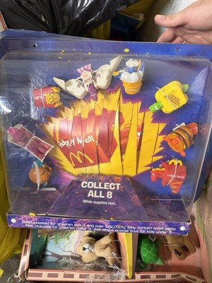McDino Changeables Happy Meal Display Case Complete 8 Toys Works B-1