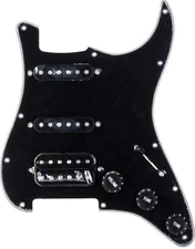 Mojotone '58 Quiet Coil HSS Strat Prewired Pickguard - Black